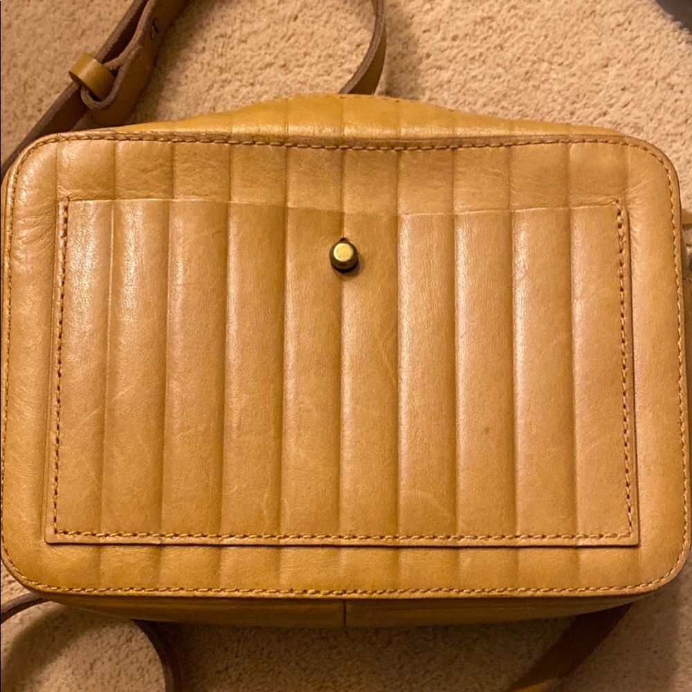 Yellow Quilted Crossbody Bag